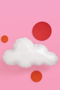 Feathered Cloud Balloon - White