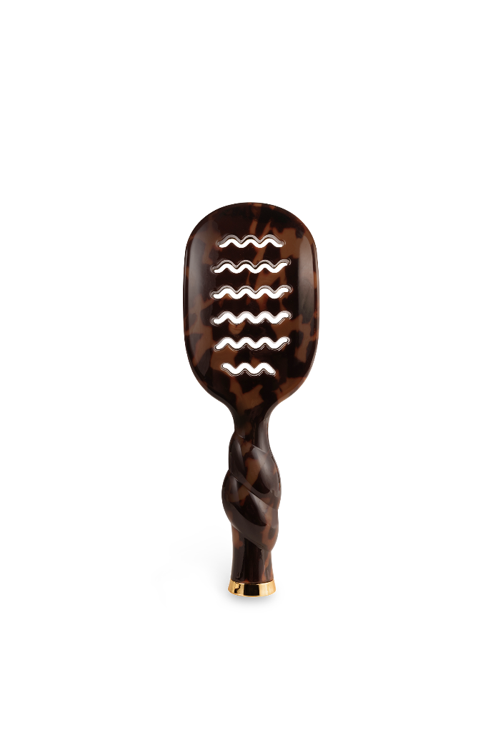 TELETIES  Mini Vented Brush - Tortoise