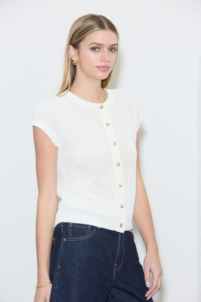 Simple Joy Cardigan - Ivory