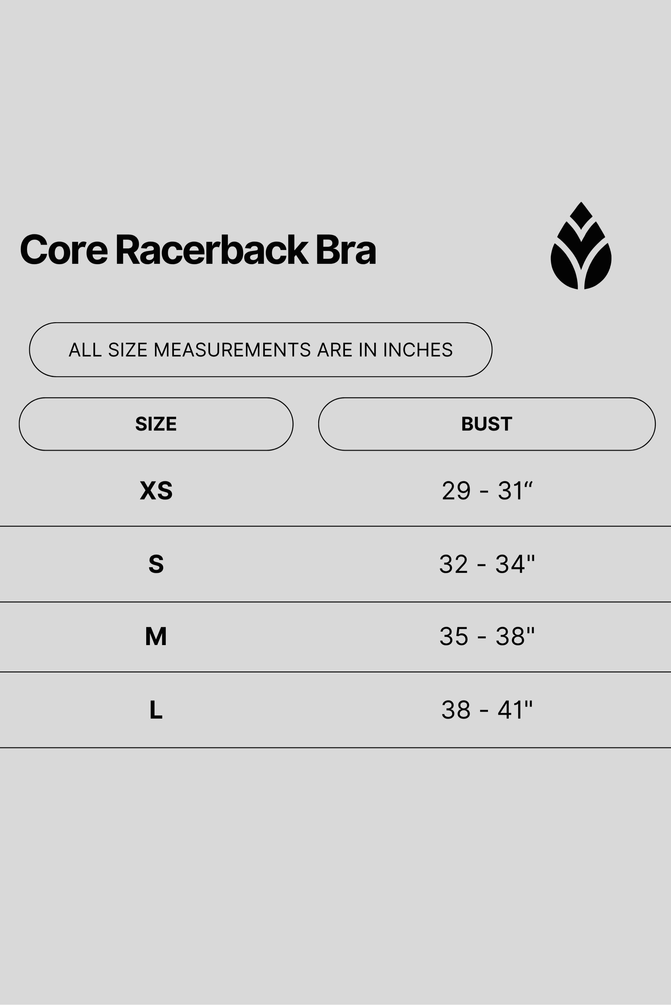 Tooloolah The Core Racerback Bra - Black