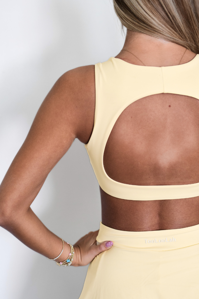 Tooloolah Court Crush Open Bra - Butter Yellow