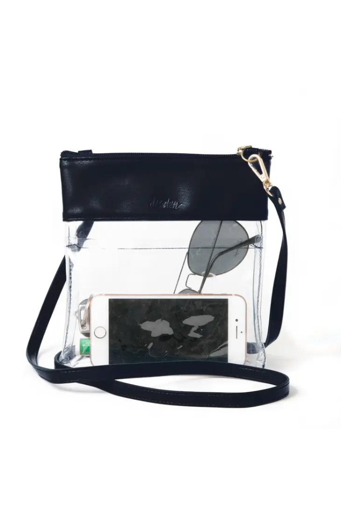 Gameday Crossbody in Vegan Leather - Black