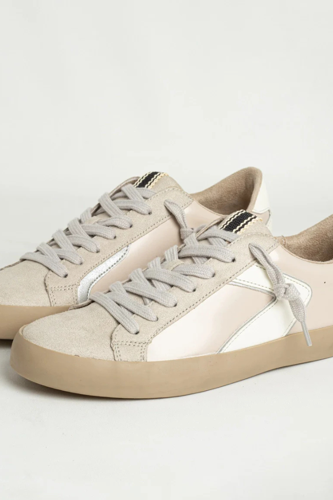 Robbie Sneaker - Beige Patent