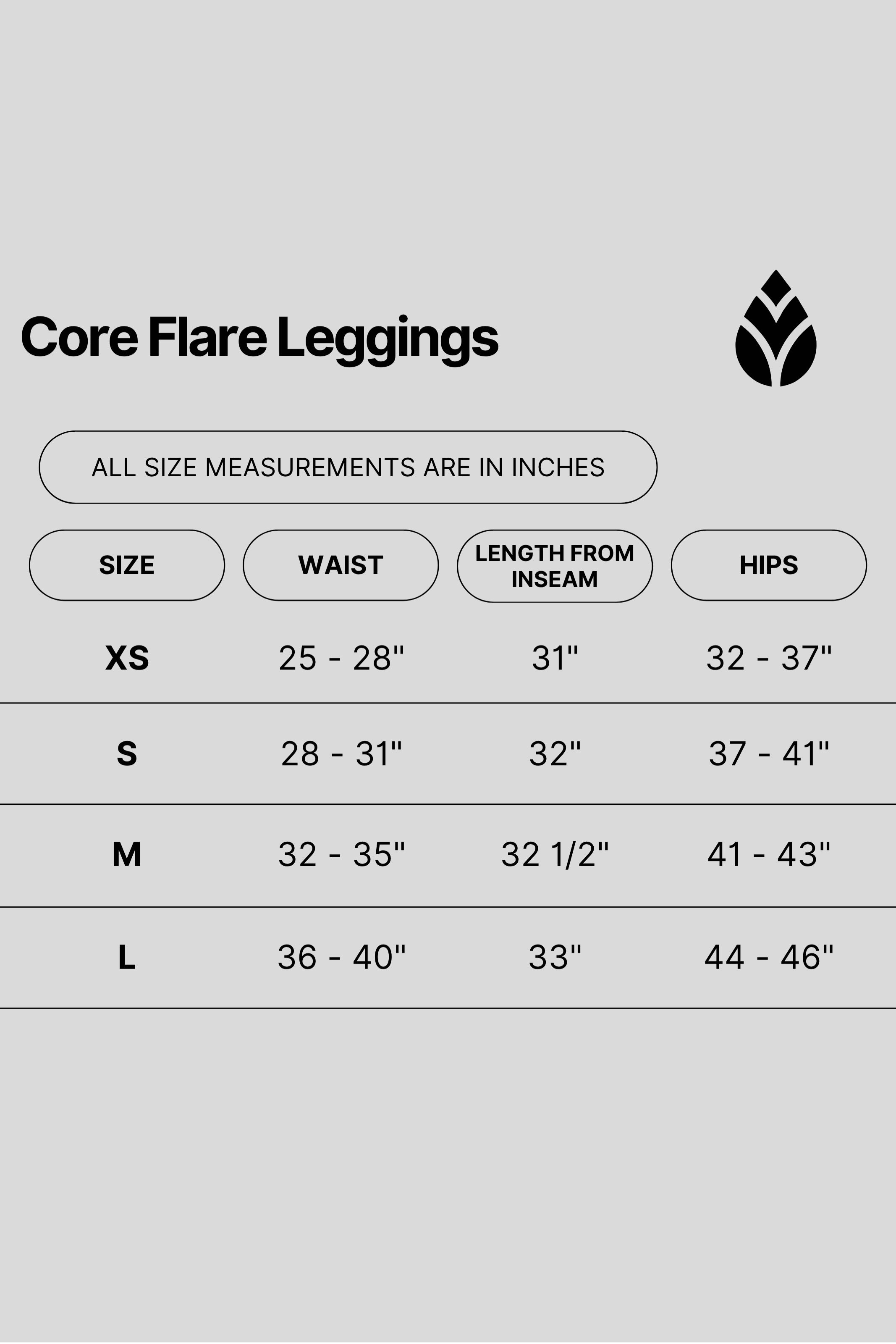 Tooloolah The Core Flare Leggings - Black