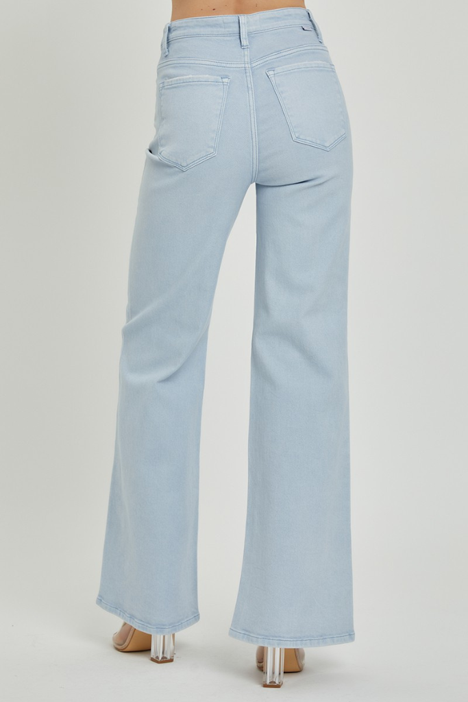 Truly Alive Wide Leg Jeans - Light Wash