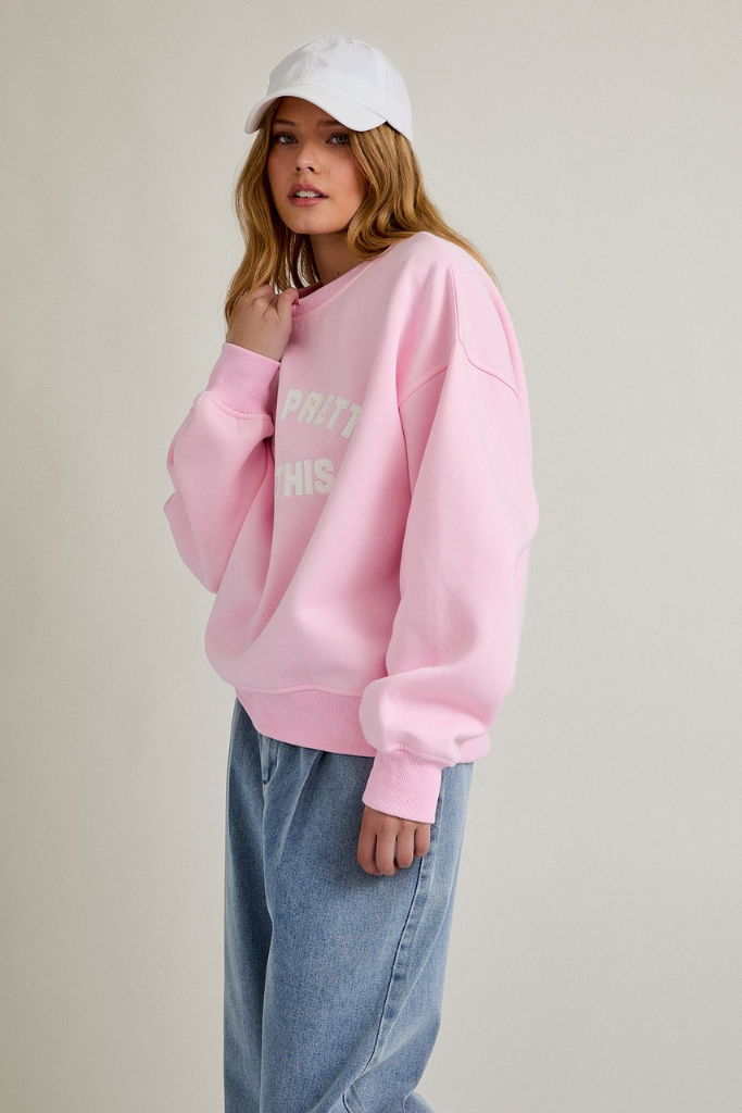 Too Pretty Sweatshirt - Pink