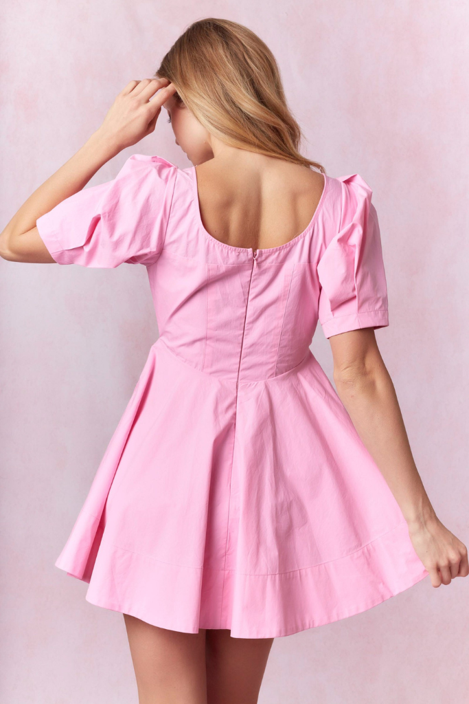 Polish Up Dress - Bubble Gum Pink