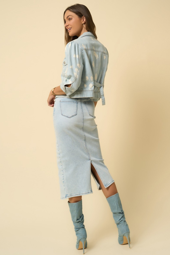The Rundown Midi Skirt - Denim
