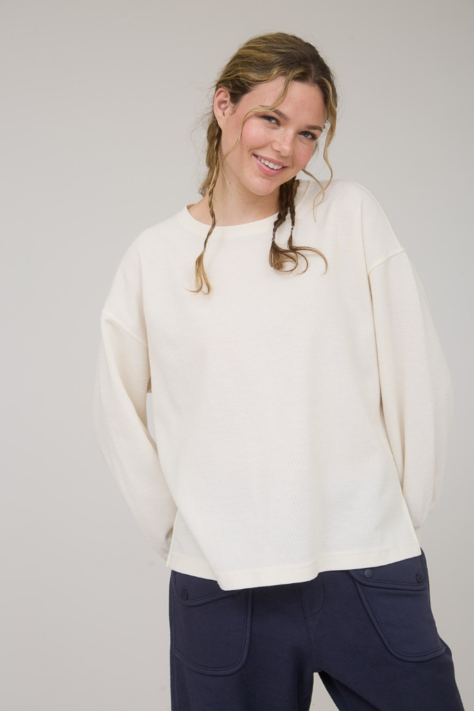 Close By Knit Top - Oatmeal