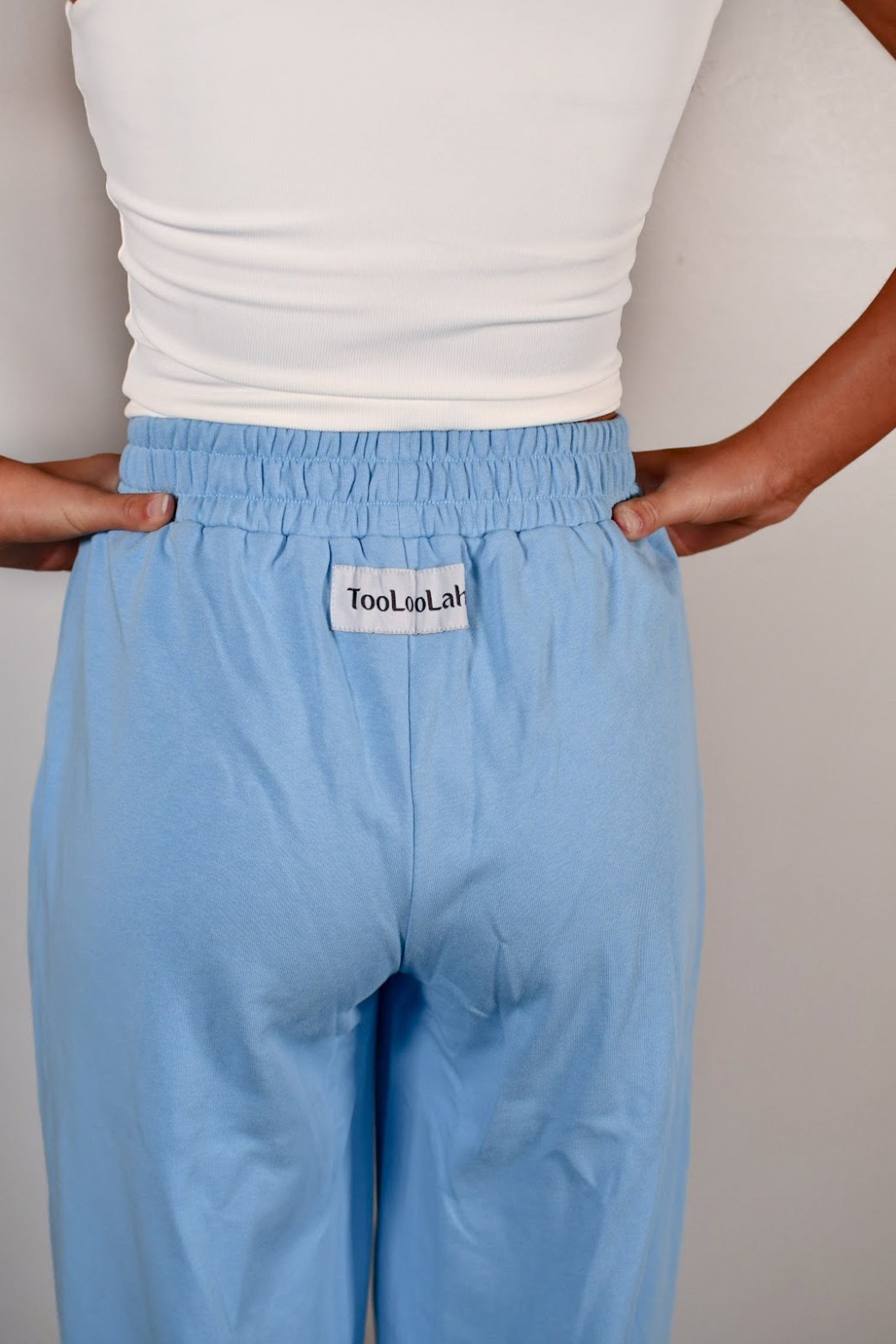 TooLooLah Baseline Straight Leg Joggers - Bright Blue