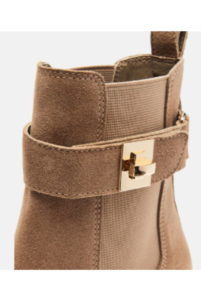 Steve Madden Gates Booties- Taupe Suede