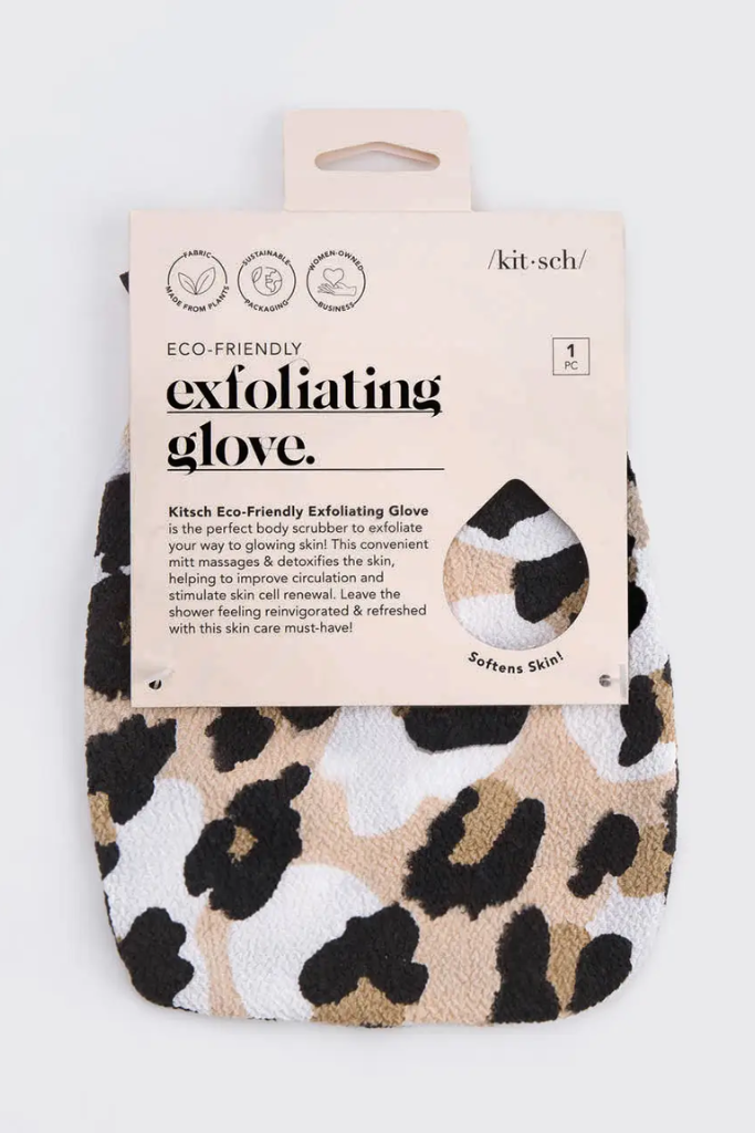 KITSCH Exfoliating Glove - Leopard