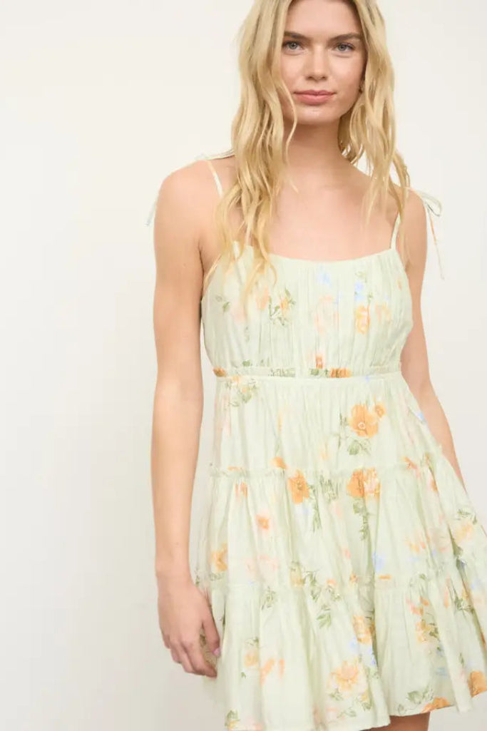 Breathtaking Floral Dress - Yellow