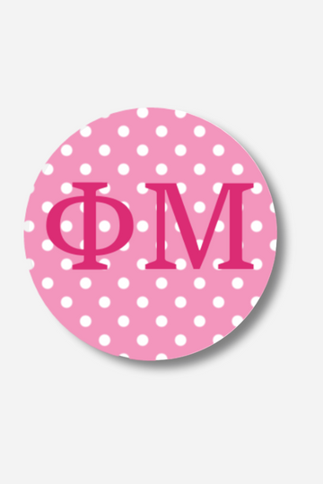 Good Vibez Collegiate - Phi Mu Dots Button