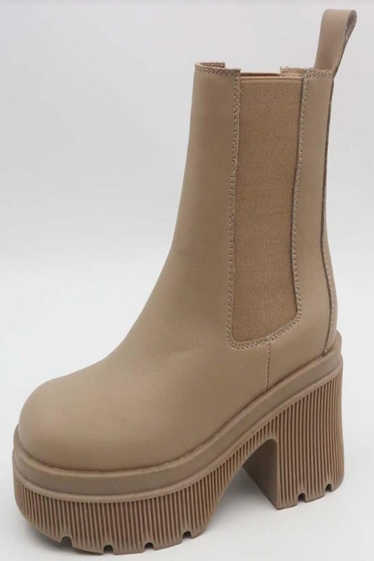 Back Together Booties- Nude