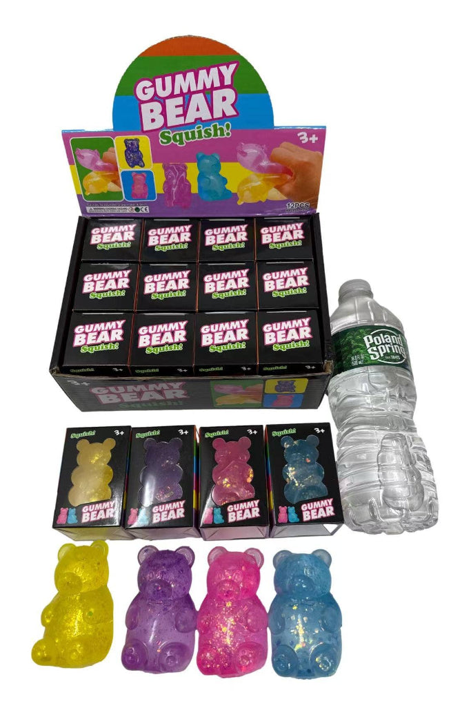 Squishy Glitter Gummy Bear -