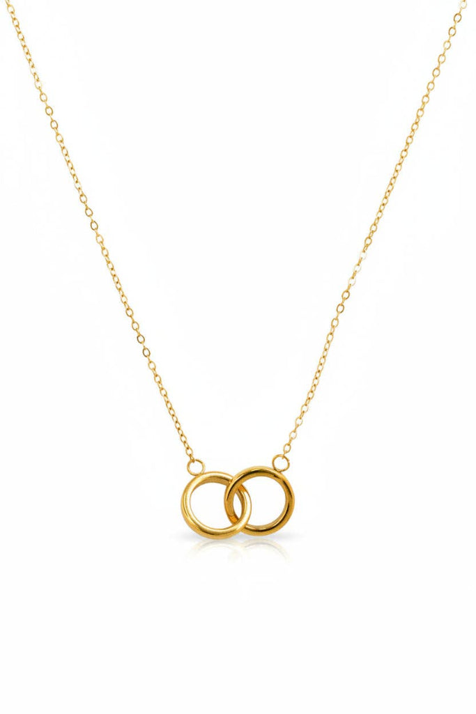 Sessori - Stainless Interlocked Ring Chain Necklace