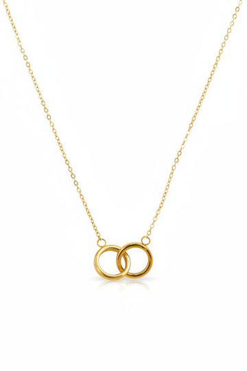 Sessori - Stainless Interlocked Ring Chain Necklace