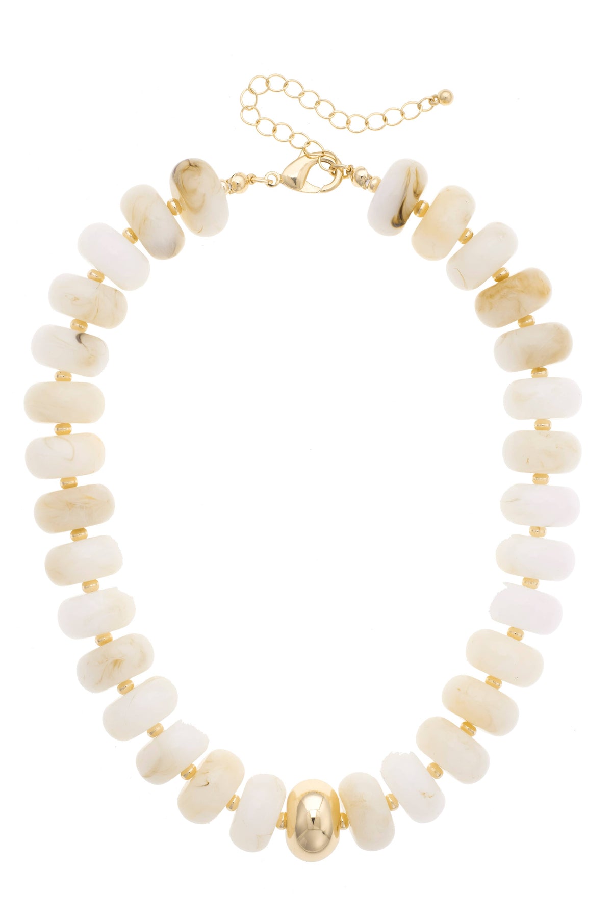Canvas San Sebastian Beaded Necklace - White