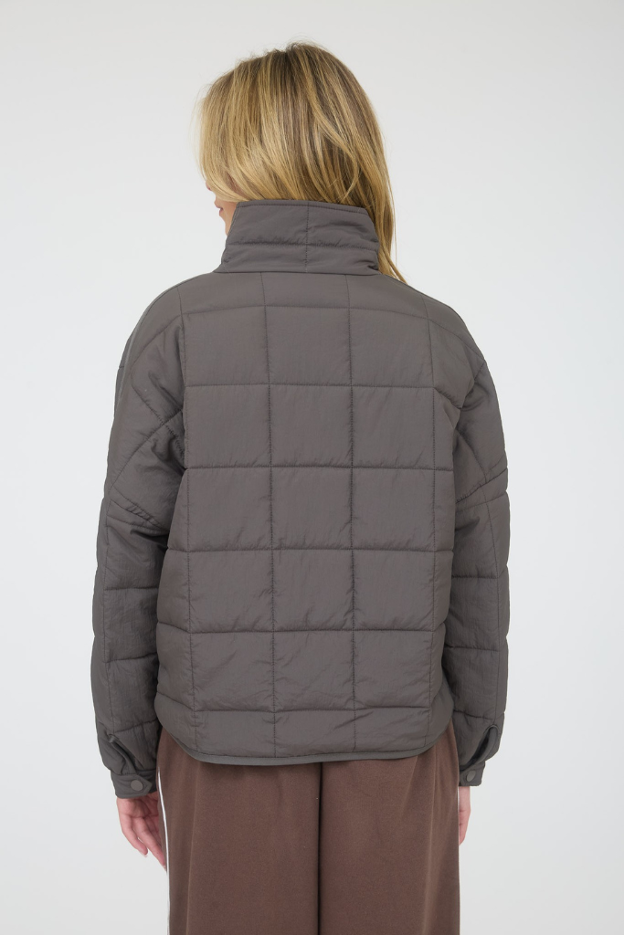 Urban Puff Quilted Jacket - Charcoal