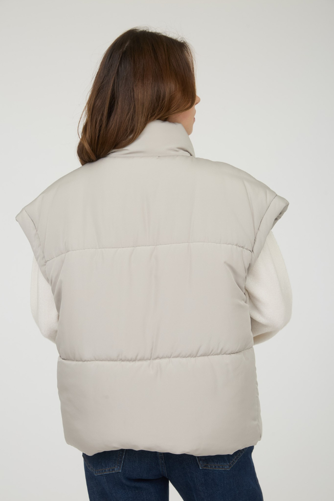 Caden Puffer Vest - Cement