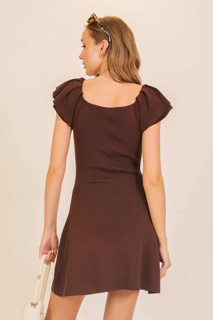 Jazzie Knit Dress - Chocolate