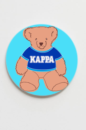 Kappa Kappa Gamma Teddy Bear Button - 3.00 inch