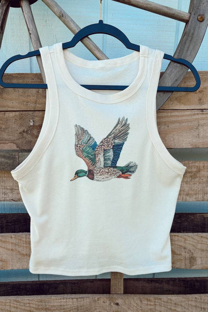 Graphic Duck Tank - Off White