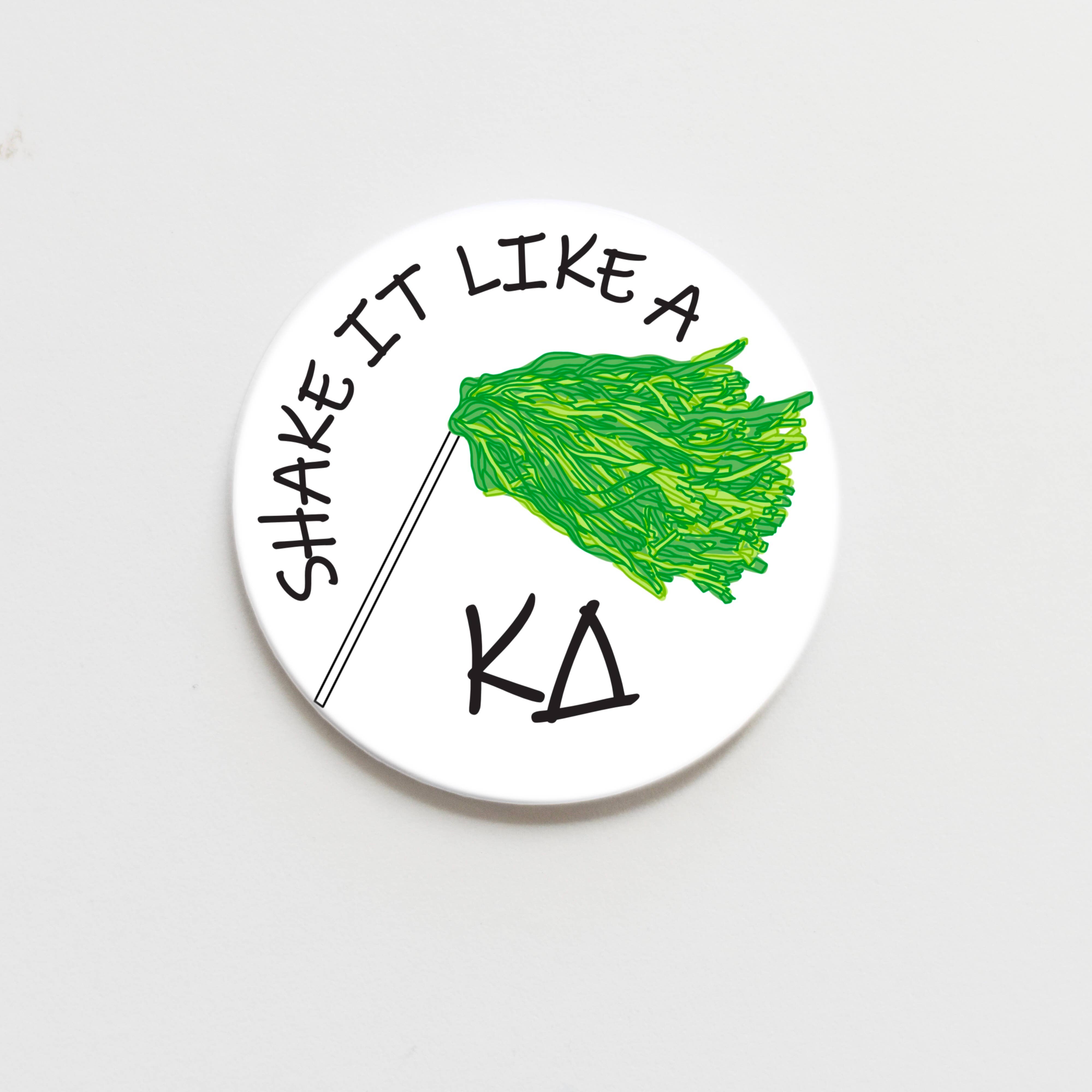 Kappa Delta Greek Shaker Button - 3.00 inch