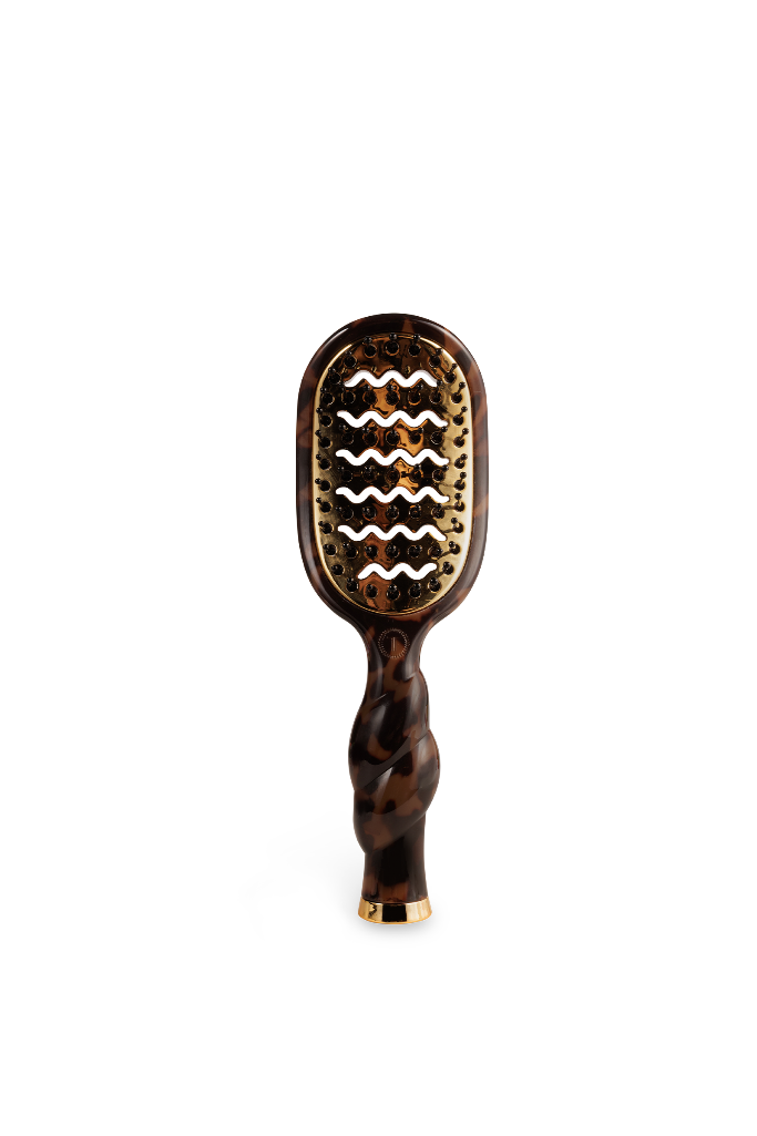 TELETIES  Mini Vented Brush - Tortoise