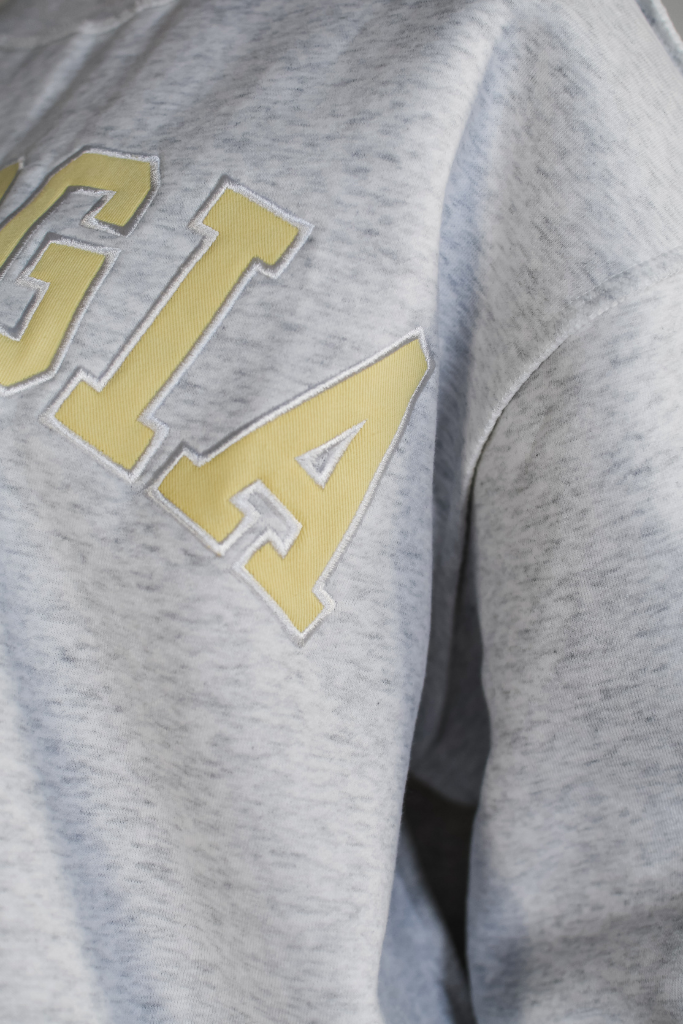 TooLooLah Georgia Mock Neck Sweatshirt - Heather Grey