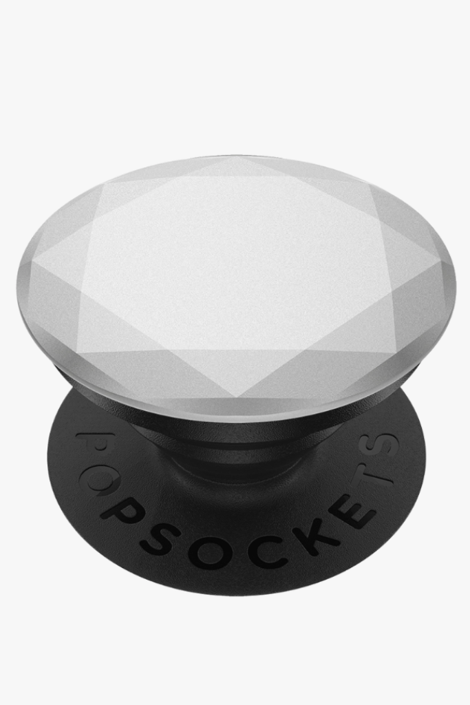 Silver Metallic Diamond Popsocket