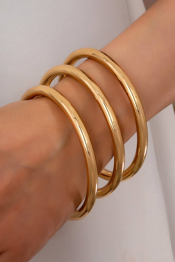 JOSSLYN by wall to wall - Chunky Triple Tube Bangle Set | 80B1604