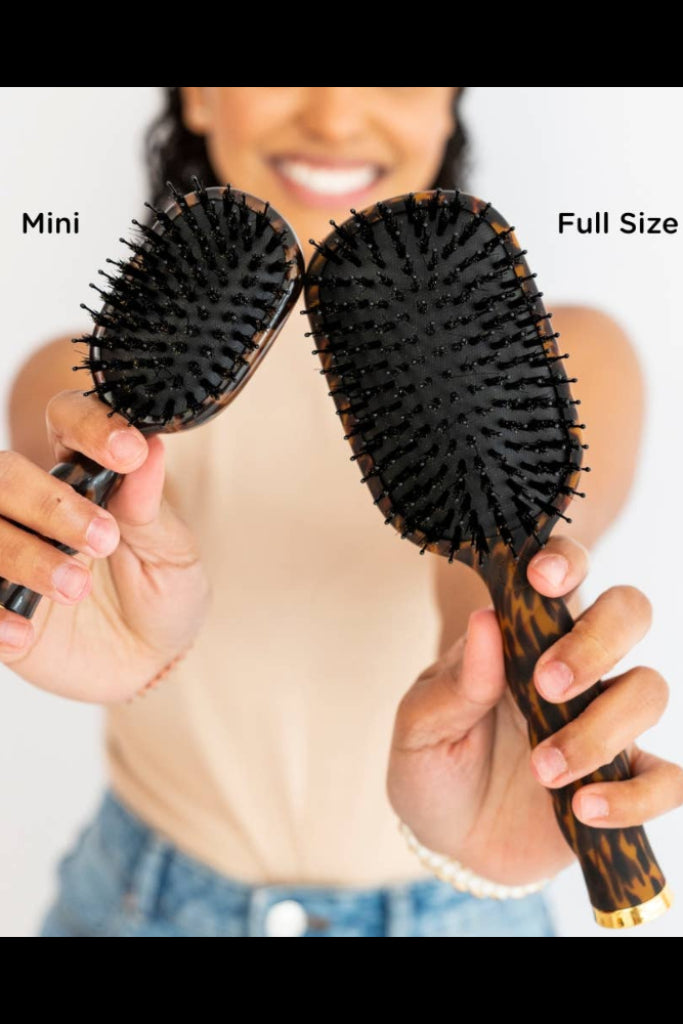 TELETIES  Mini Boar Brush - Tortoise
