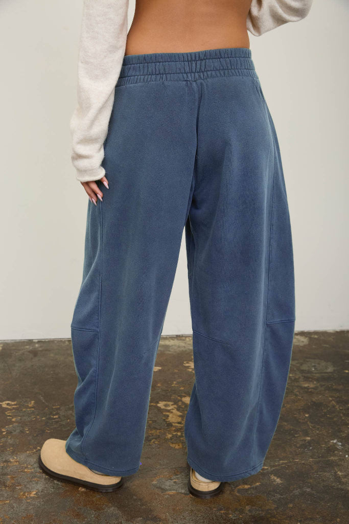 In My Power Barrel Sweatpants - Vintage Blue
