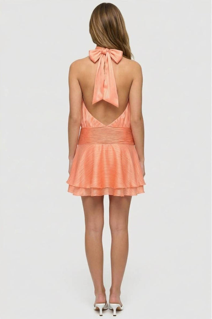 The Truth Satin Mini Dress - Orange