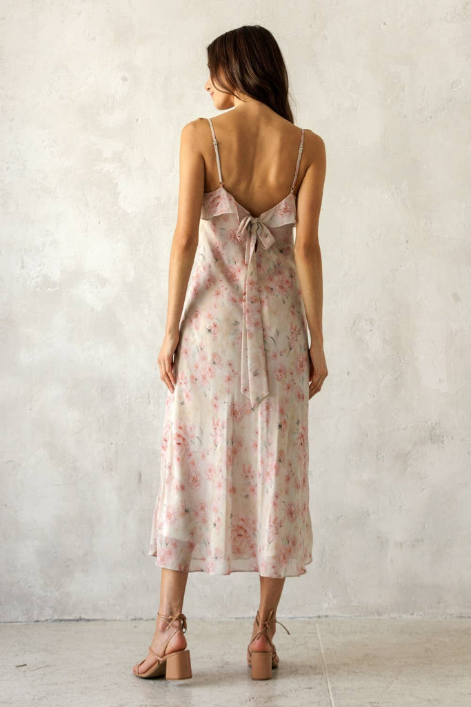 Mallie Maxi Dress- Pink Floral