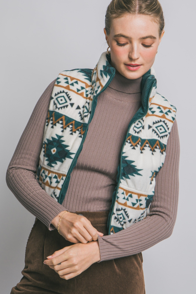 Fall Fling Corduroy Vest - Hunter