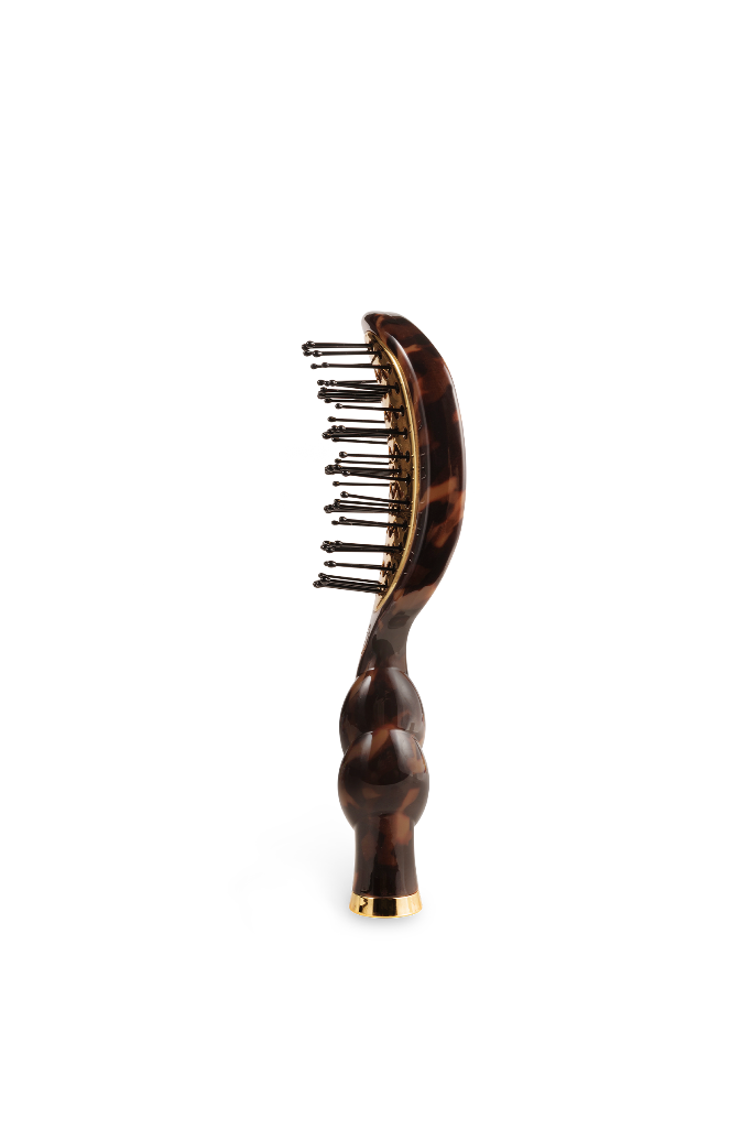 TELETIES  Mini Vented Brush - Tortoise