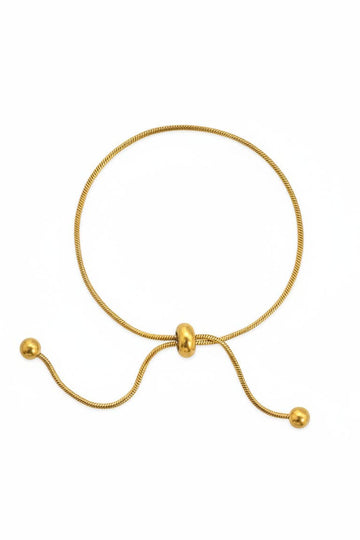 Sessori - Stainless Snake Chain Pull Tie Bracelet