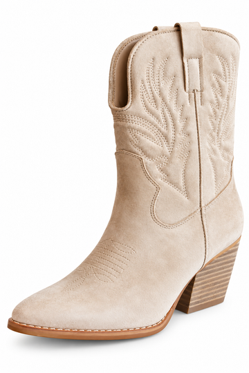 Nicole Ankle Boots - Beige