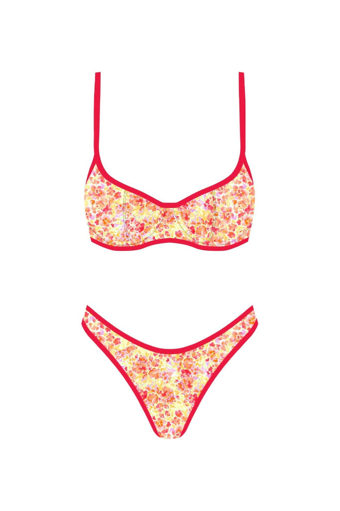 Summer Crush Bikini  -  Orange Floral