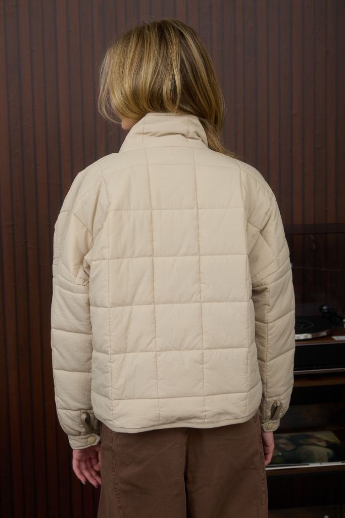 Urban Puff Quilted Jacket - Khaki