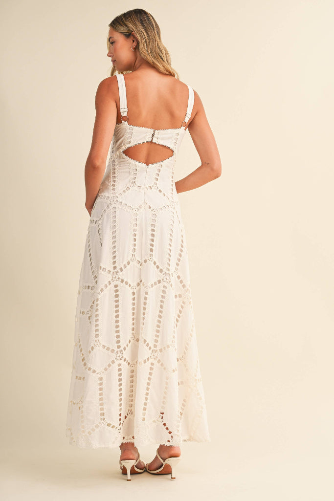 Seeking Truth Cutout Maxi Dress - Cream