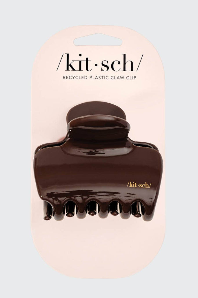 KITSCH  Recycled Plastic Puffy Cloud Clip - Chocolate