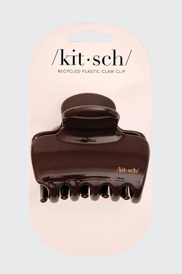 KITSCH  Recycled Plastic Puffy Cloud Clip - Chocolate