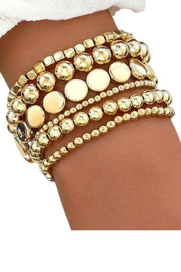 Current Fav Bracelet Stack - Gold