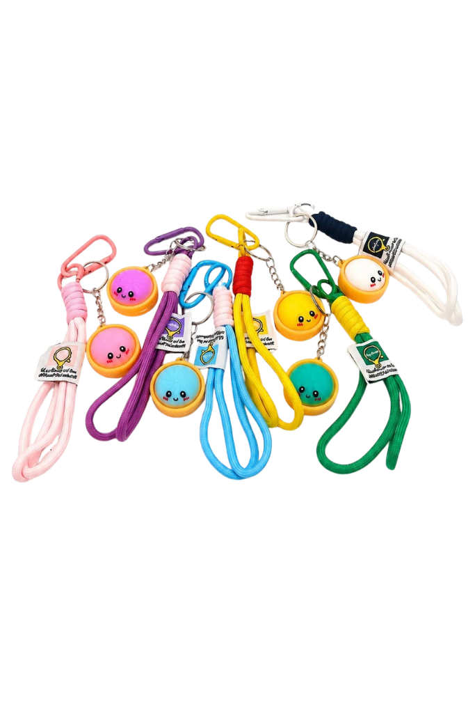 Dumpling Wristlet Keychain - Assorted