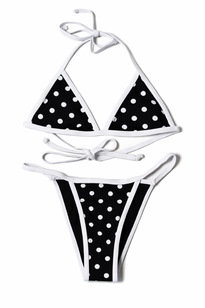 Coastal Kiss Bikini - Black Dots