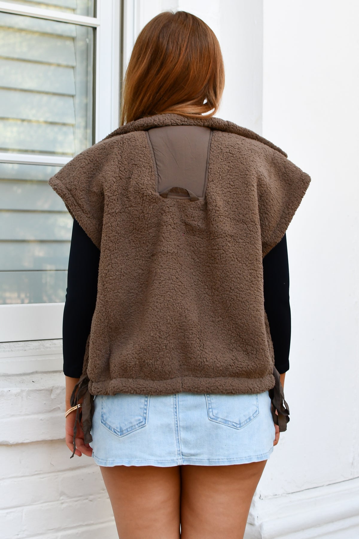 Free Range Teddy Vest - Brown
